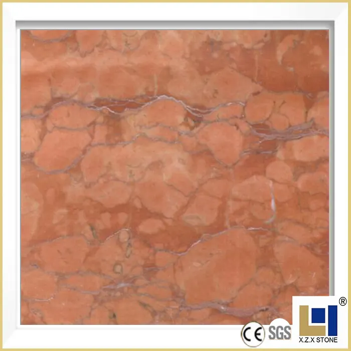 ROSSO Rose Verona, precio de losa de azulejo de mármol rojo