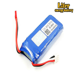 Tarántula X6 Lipo batería 7,4 v 1400 mAh 803063 2 S 25C JST para WLtoys Quadcopter Drone V666 V262 V323 helicóptero - Product Image 5