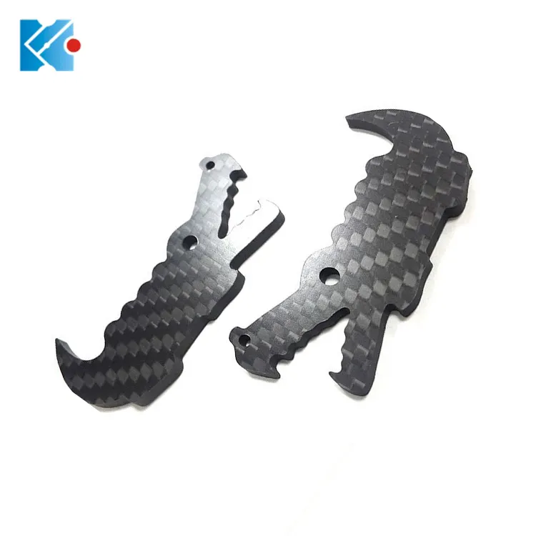 Customized Carbon Fiber composite accessories parts with laser cutting machine