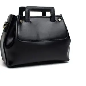 New Arrival Genuine Leather Hobo Vintage Boston Lady Handbag with Rivet