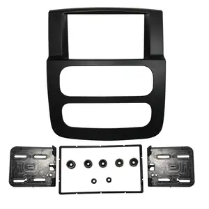 2 DIN Autoradio Fascia per Dodge Ram 1500 2500 3500 Stereo Refitting Pannello Montato Installazione Trim Bezel Kit