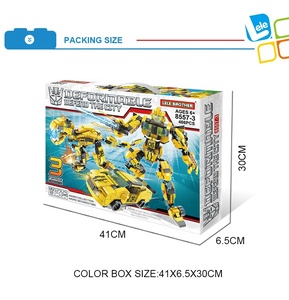 LELE BROTHER Juguetes <span class=keywords><strong>de</strong></span> Construcción <span class=keywords><strong>de</strong></span> Robots <span class=keywords><strong>de</strong></span> Coche <span class=keywords><strong>Creativos</strong></span> para Niños, Bloques <span class=keywords><strong>de</strong></span> Ciudad Hornets - Product Image 6