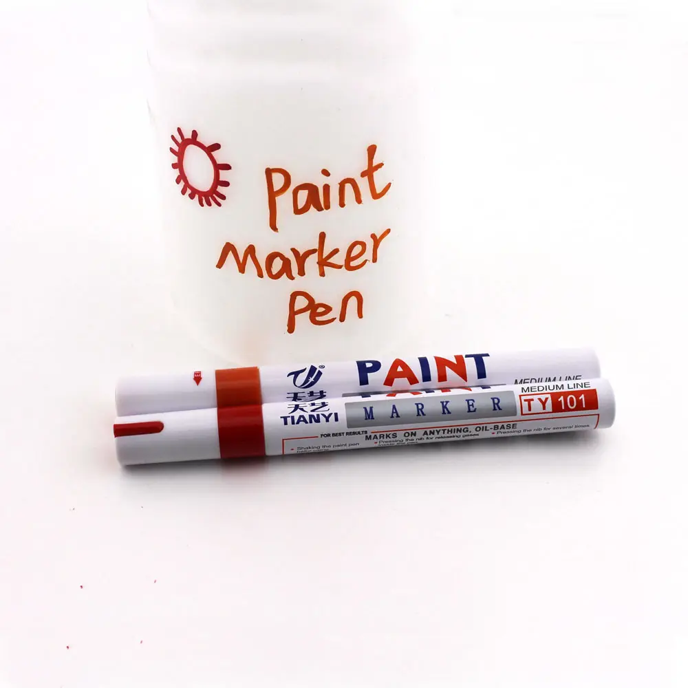 새로운 디자인 오일 기반 영구 페인트 마커 펜 멀티 컬러 쓰기 원활하게 영구 마커 페인트 펜