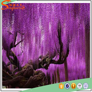 Caliente venta grande de plástico de seda artificial wisteria y artificial árbol de glicina - Product Image 1