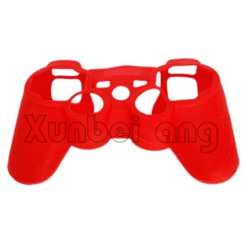 Protective Cover Skin for PS3 Controller Silicone Case Red