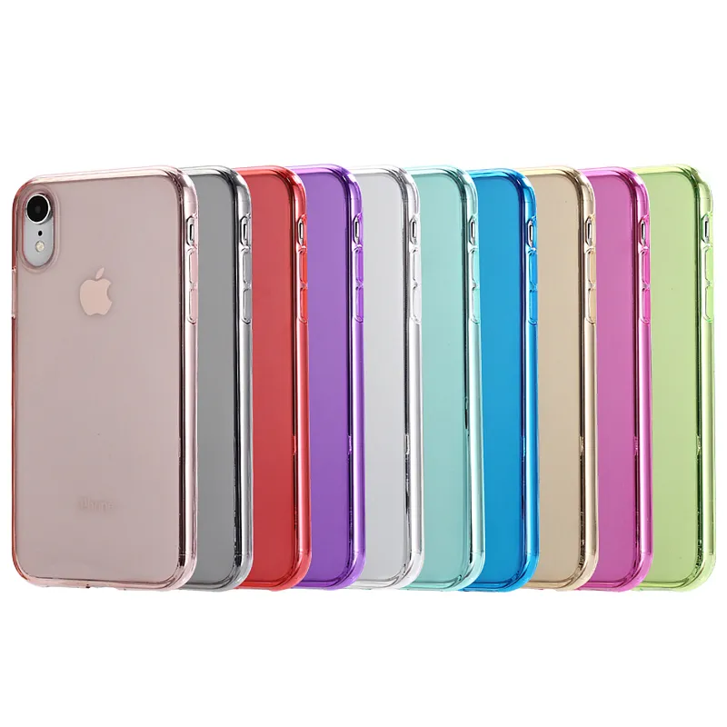 Transparent TPU Soft Clear Silicone case back cover for iPhone XR XS MAX 5.8" 6.1" 6.5" for iPhone X Cases