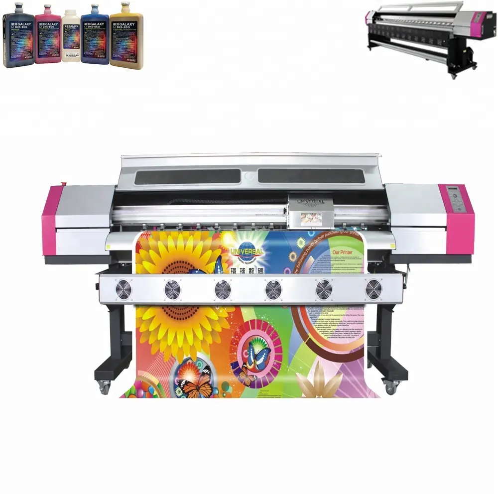 Para a galáxia grande formato água transferência impressão filme eco-solvente Inkjet impressora com Epson cabeça lona pintura a óleo máquina