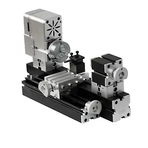 Neue 50mm Center Abstand Verbesserte Miniatur Metall Drehmaschine für hobby modell holz arbeits