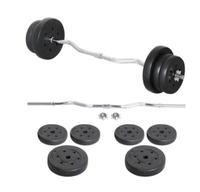 Barre d'haltères réglable de 100 lb (100 kg) pour la musculation en gros