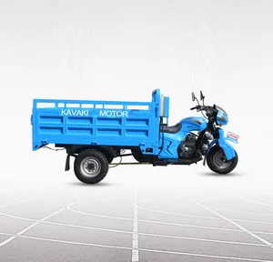 2018 广东工厂蓝色 200cc 三轮摩托货物三轮车出售