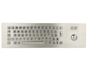 Metallic keyboard ip65 keyboard manufacturing companies shenzhen keyboard kiosk trackball