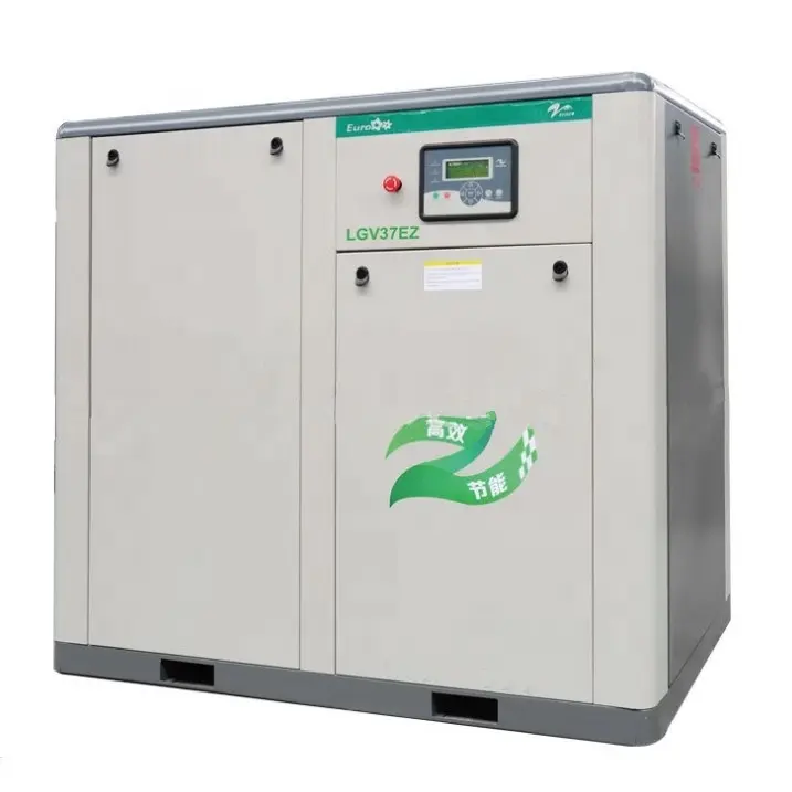 37kw 50HP 6.1m3/min High Efficiency Variable Frequency Electric Screw Air Compressor for Sale