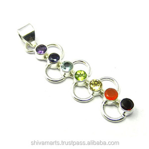 จี้925จักระเจ็ดวินเทจเงินสเตอร์ลิงพร้อมจี้คาร์เนเลี่ยนและอเมทิสต์เครื่องประดับชั้นดีและเสน่ห์ - Product Image 2