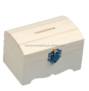 Thiết Kế Độc Đáo Tùy Chỉnh Đồng Xu Ngân Hàng Thùng, Giá Rẻ Gỗ Thông Tiền An Toàn Hộp Bán Buôn - Product Image 1