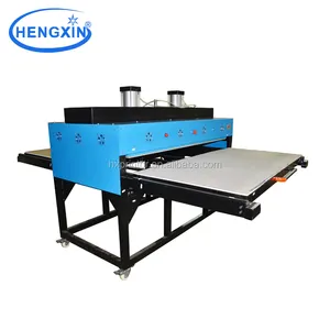 Plane semi automatic hydraulic vinyl banner/shirt flat bed heat press printing machine price