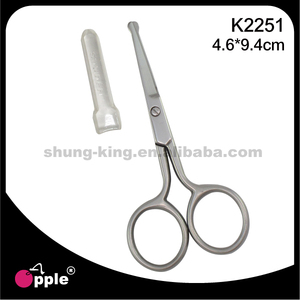 Ciseaux à ongles en acier inoxydable avec poignée ronde, pointe acérée, lame droite, durables pour adultes, utilisation en manucure - Product Image 2