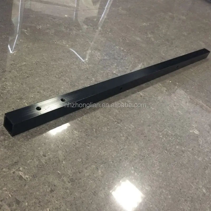 Wow!!  6061 hitam anodized aluminium tabung persegi dengan lubang pengeboran/trapesium profil aluminium tabung untuk mesin cetak 3d