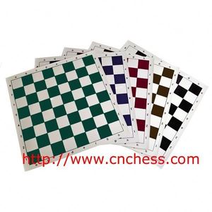Échiquier en vinyle <span class=keywords><strong>de</strong></span> <span class=keywords><strong>luxe</strong></span> durable 20" x 20" avec des tuiles <span class=keywords><strong>de</strong></span> 2-1/4" pour la compétition et l'éducation - Product Image 3