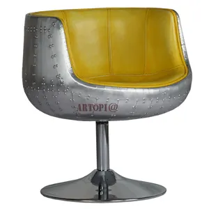Fauteuil en aluminium moderne pour la maison, élégant pour salon, <span class=keywords><strong>bar</strong></span> à cigares, <span class=keywords><strong>bar</strong></span> à whisky, <span class=keywords><strong>chaise</strong></span> <span class=keywords><strong>de</strong></span> loisirs - Product Image 1