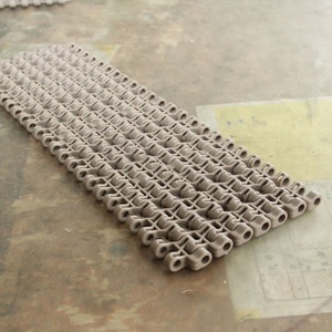 Plastik modüler konveyör bant Pitch 12.7mm beyaz gıda sınıfı gömme ızgara kemer - Product Image 4