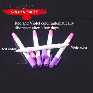 Naaien Pen Enkele Tip, Rood En Violet, Auto Vanishing Air Uitwisbare Gebruikt Voor Markering Op De Stof