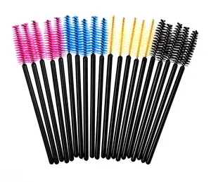 Makeup Eyelash Mascara Wand Applicator Brushes Eyelash Accessory Yimart Professional Disposable 10 Bags Nylon Brushes Plastic