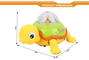 Nouveauté Jouets musicaux pour bébé Bump and Go <span class=keywords><strong>Tortue</strong></span> Veilleuse - Product Image 5