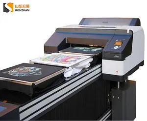 Shandong Goedkope A2 Formaat Dtg T-Shirt Printer Inkjet Direct Printing Machine Gebruiken Computer Controle Gebruik Rip Software