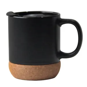 호남 공장에서 코르크 바닥 플라스틱 뚜껑 커피 머그잔과 도매 15 oz 세라믹 머그잔