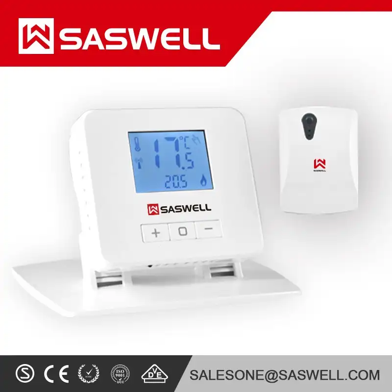 New hot sales digital wireless heating thermostat with blue backlight