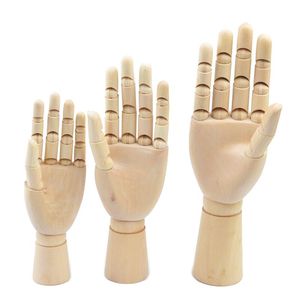 Logo personalizzato modello di arte multifunzionale figurina 25cm eco-friendly in legno lucidato a mano con motivo rotondo per artisti - Product Image 2