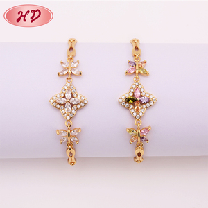 2018 Cina Alibaba Rubino Zircone 18 K Oro Gioiello Donne Del Braccialetto - Product Image 6
