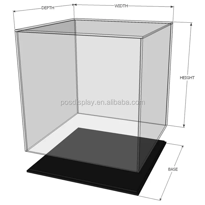 Transparent de bureau de football acrylique vitrine