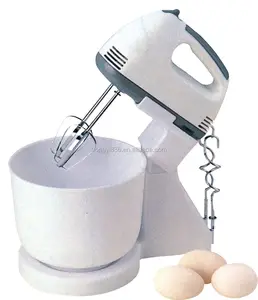 7 Geschwindigkeiten Hand mixer elektrischer Schneebesen mit Schüssel