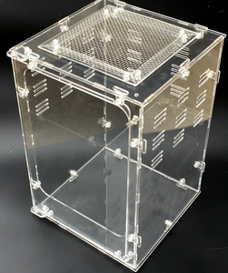 Terrario per Rettili in Plastica Acrilica per Ragni Lucertole e Gechi Design Senza Viti - Product Image 2