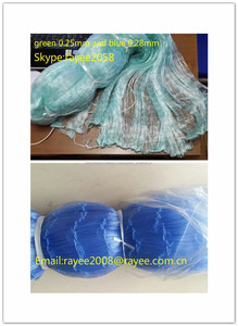 210d / 6ply x 27mm x maillage complet 100mD x 300m ou 500m Nylon multifilament net, doubles noeuds, double lisière sur <span class=keywords><strong>le</strong></span> dessus - Product Image 3