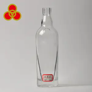 Fancy glass vodka bottle for alcohol drink