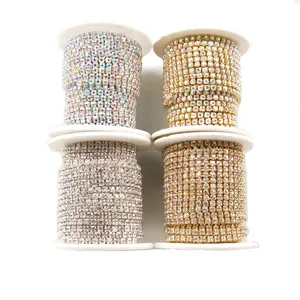 XULIN Rhinestone Chain Trims Đóng Strass Rhinestone Cup Chuỗi