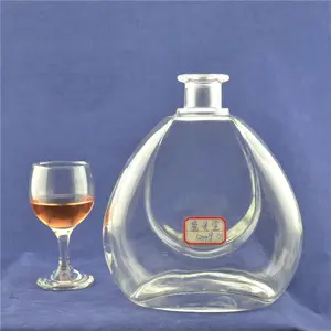 Kristall glas weiß material Wohnung 1,5 liter flasche zum verkauf