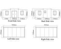 Nouvelle conception de maisons modulaires préfabriquées en Chine, Porta Cabin Casa Australie, maison conteneur extensible 20ft/40ft, faible coût d'expédition, à vendre