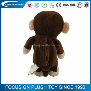 Eléctrica 15 cm cantando peluche al por mayor caminar mono de peluche de juguete - Product Image 6