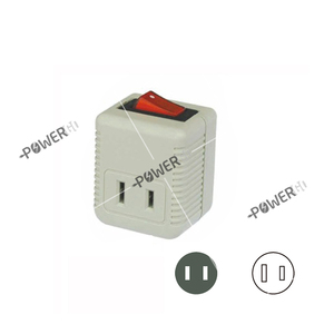 2 de Courant alternatif de fourche de Prise Murale Sur L'interrupteur Marche/Arrêt Robinet Adaptateur parafoudre - Product Image 2