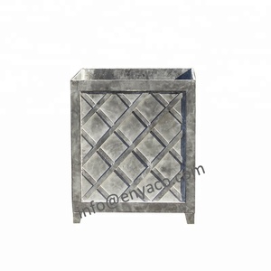 Grande boîte <span class=keywords><strong>de</strong></span> plantation <span class=keywords><strong>de</strong></span> jardin en couleur <span class=keywords><strong>de</strong></span> Zinc, Pot pour plantes carrées, fourniture directe depuis l'usine - Product Image 3