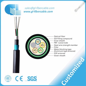 Sm / mm, Double <span class=keywords><strong>veste</strong></span>, Blindé lâche tube fiber optique câble sous armures gros - Product Image 5