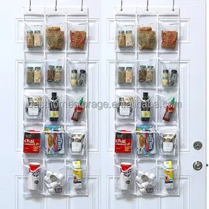 Opknoping Over De Deur Opbergtas Organizer Met 15 Clear Pvc Zak, Pack Van 2.