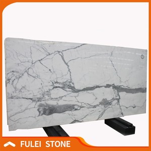 Mostrador de Recepción Moderno de Mármol Blanco Statuario Italiano - Product Image 3