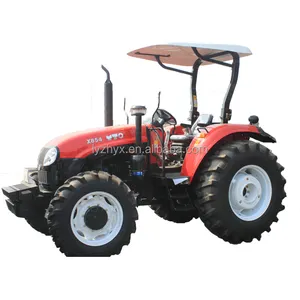 YTO marca X854 85hp tractor de ruedas con cabina o dosel