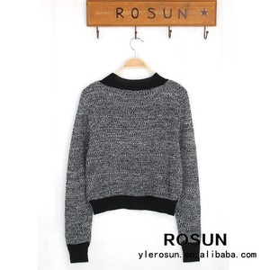 Pull à <span class=keywords><strong>col</strong></span> roulé <span class=keywords><strong>blanc</strong></span> chaud chandail d'hiver de conception pour les femmes - Product Image 2