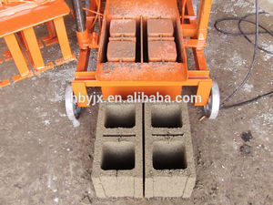 Móvil de la máquina para hacer concrect / máquina del bloque de cemento fácil operación precio indio - Product Image 3