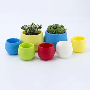 Mini Vase <span class=keywords><strong>de</strong></span> bonsaï <span class=keywords><strong>de</strong></span> petite taille pour plante, <span class=keywords><strong>Pot</strong></span> <span class=keywords><strong>de</strong></span> plante artificiel intelligent d'intérieur, petite Table <span class=keywords><strong>de</strong></span> fleurs pour la hydroponique, bon marché, 1 pièce - Product Image 1